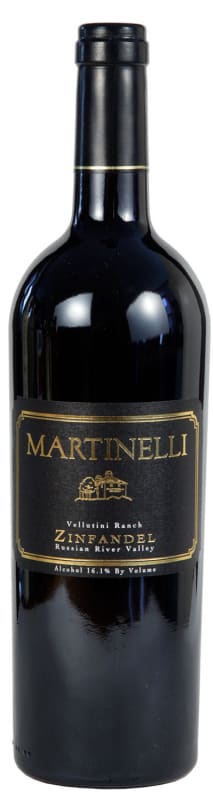 Martinelli Vellutini Ranch Zinfandel 2013 Front Bottle Shot