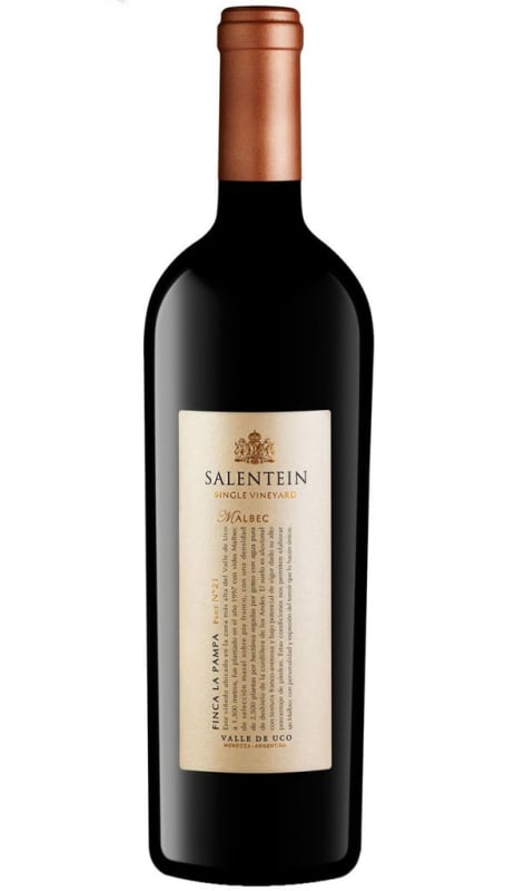 Salentein Single Vineyard La Pampa Malbec 2016 Front Bottle Shot