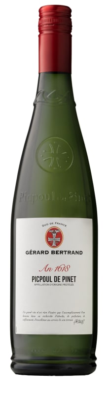 Gerard Bertrand An 1618 Picpoul de Pinet 2020 Front Bottle Shot