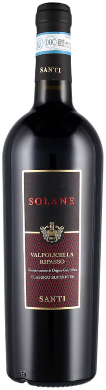 Santi Solane Ripasso Valpolicella 2017 Front Bottle Shot