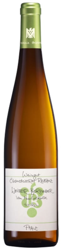Ökonomierat Rebholz Pfalz Pinot Blanc vom Muschelkalk 2022 Front Bottle Shot