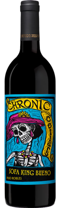 Chronic Cellars Sofa King Bueno Red Blend 2017 Front Bottle Shot