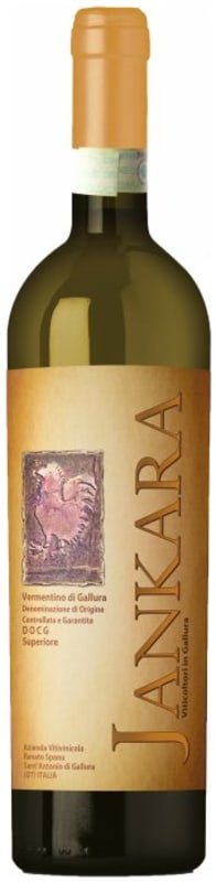Jankara Vermentino di Gallura Superiore 2015 Front Bottle Shot