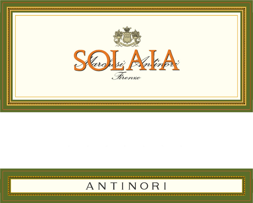 Marchesi Antinori Solaia 2013 Front Label