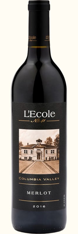 L'Ecole 41 Columbia Valley Merlot 2016 Front Bottle Shot