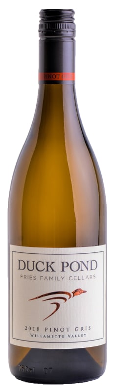 Duck Pond Willamette Valley Pinot Gris 2018 Front Bottle Shot