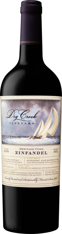 Dry Creek Vineyard Heritage Vines Zinfandel 2019 Front Bottle Shot