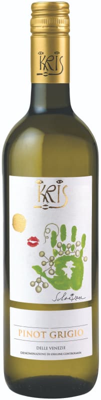 Kris Pinot Grigio 2022 Front Bottle Shot
