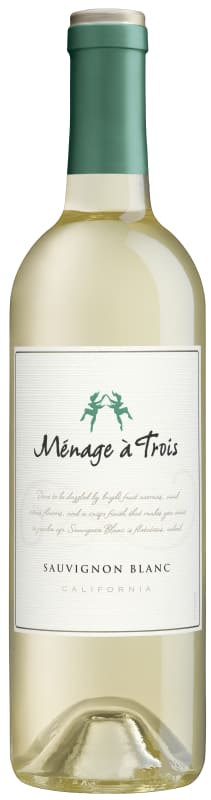 Menage a Trois Sauvignon Blanc 2015 Front Bottle Shot