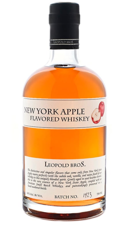 Leopold Bros. New York Apple Flavored Whiskey Front Bottle Shot