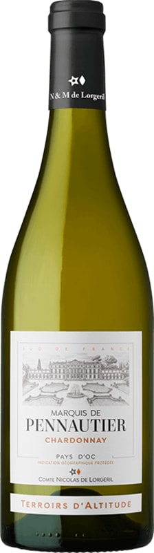 Lorgeril Marquis de Pennautier Chardonnay 2020 Front Bottle Shot