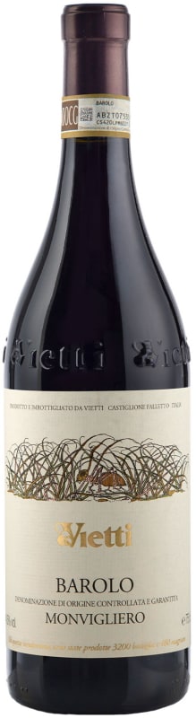 Vietti Barolo Monvigliero 2022 Front Bottle Shot