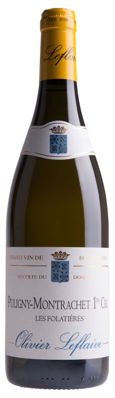 Olivier Leflaive Puligny-Montrachet Les Folatieres Premier Cru Recolte du Domaine 2020 Front Bottle Shot