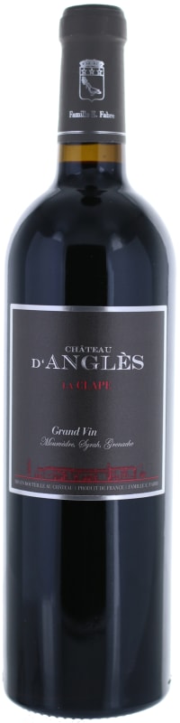 Chateau d'Angles La Clape Grand Vin Red 2015 Front Bottle Shot