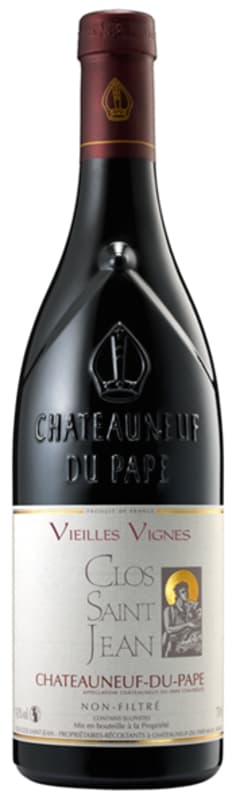Clos Saint Jean Chateauneuf-Du-Pape Vieilles Vignes 2015 Front Bottle Shot