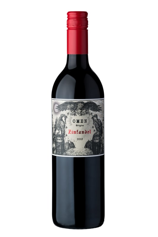 Omen Zinfandel 2018 Front Bottle Shot