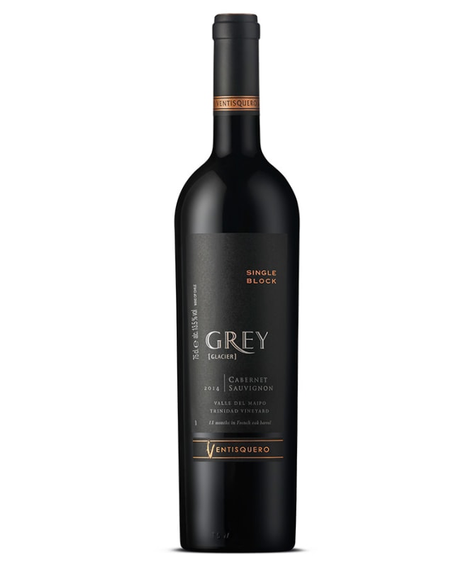 Vina Ventisquero Grey Single Block Vineyard Cabernet Sauvignon 2014 Front Bottle Shot