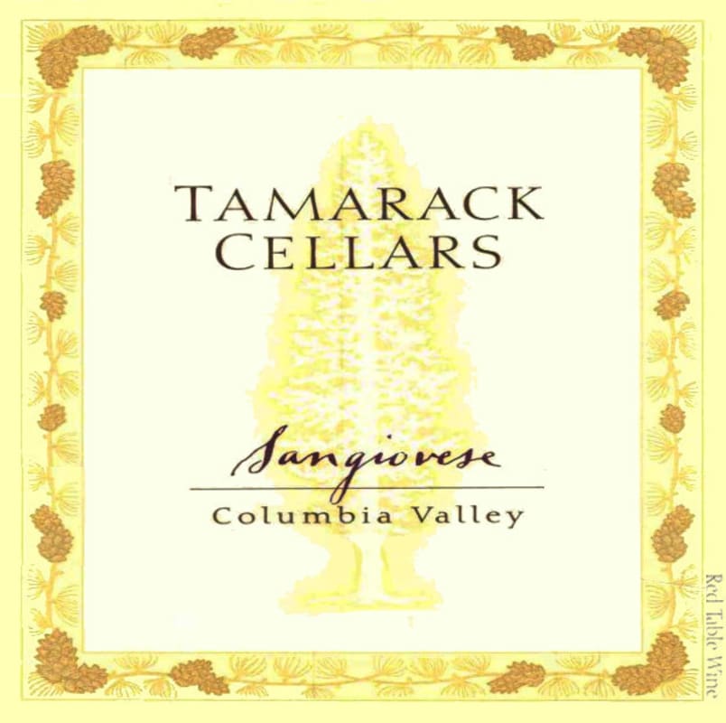 Tamarack Cellars Sangiovese 2005 Front Label