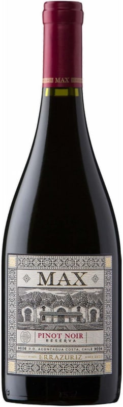 Errazuriz Max Reserva Pinot Noir 2016 Front Bottle Shot