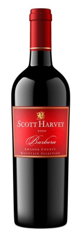 Scott Harvey Mountain Selection Barbera 2020 Front Bottle Shot