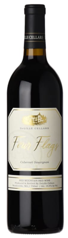 DeLille Four Flags Cabernet Sauvignon 2015 Front Bottle Shot