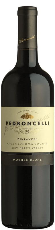 Pedroncelli Mother Clone Zinfandel 2017 Front Bottle Shot