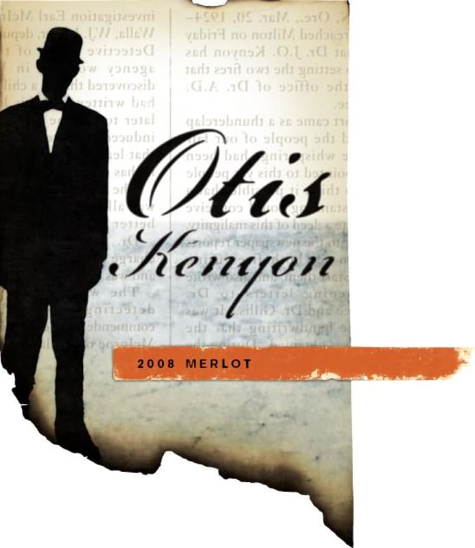 Otis Kenyon Wine Merlot 2008 Front Label