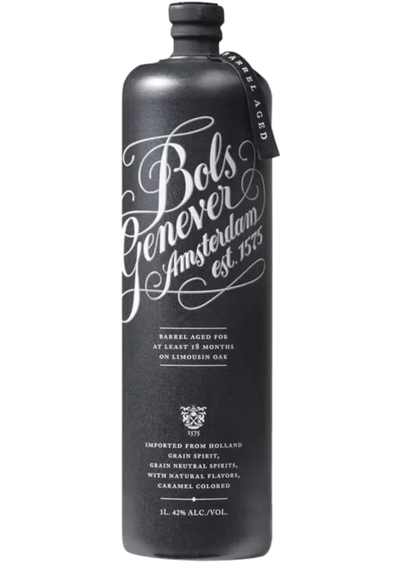 Bols Barrel Aged Genever Gin (1 Liter) Front Bottle Shot