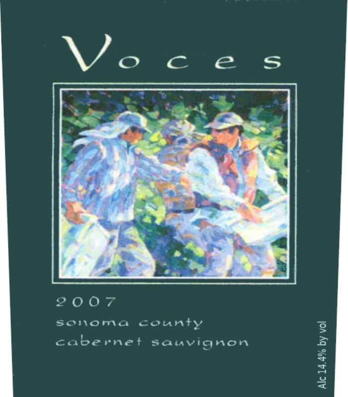 Voces Cabernet Sauvignon 2007 Front Label