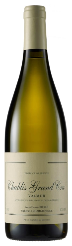 Jean-Claude Bessin Chablis Valmur Grand Cru 2018 Front Bottle Shot