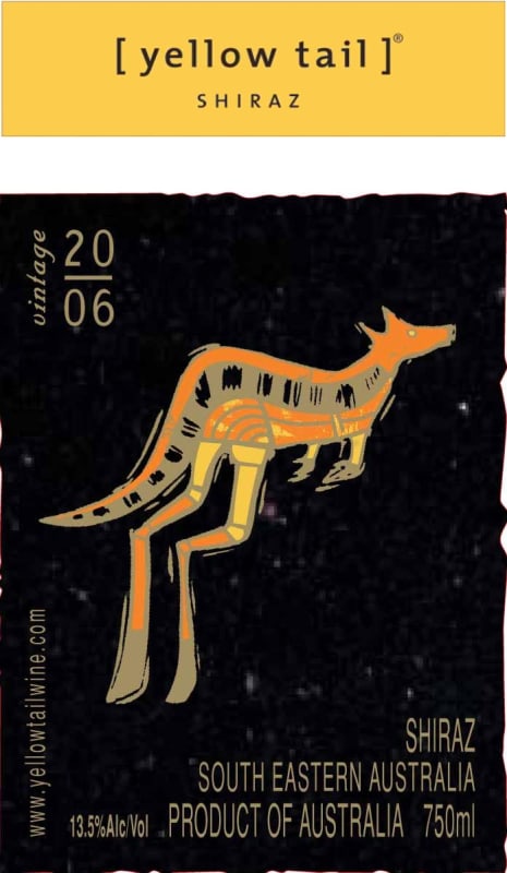 Yellow Tail Shiraz 2006 Front Label