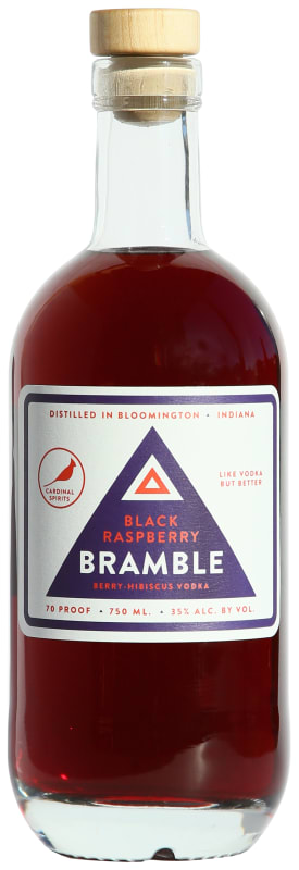 Cardinal Spirits Bramble Berry-Hibiscus Vodka Front Bottle Shot