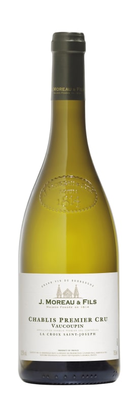 J. Moreau & Fils Chablis Vaucoupin Premier Cru 2016 Front Bottle Shot