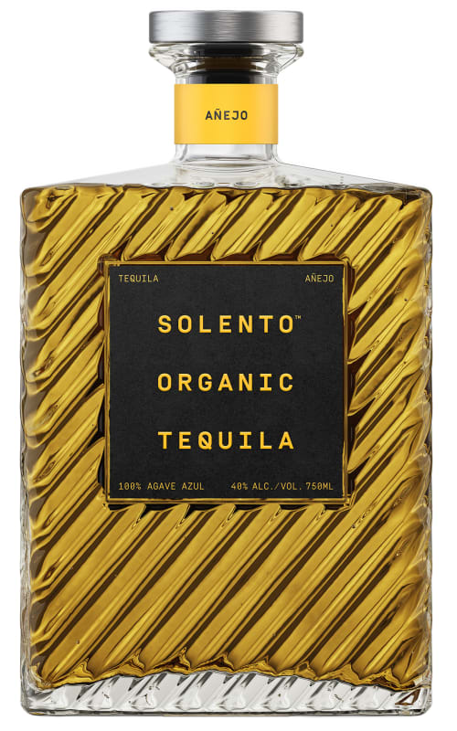 Solento Organic Anejo Tequila Front Bottle Shot
