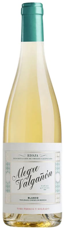 Alegre Valganon Rioja Blanco 2025 Front Bottle Shot