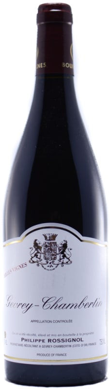 Domaine Philippe Rossignol Gevrey-Chambertin Vieille Vignes 2015 Front Bottle Shot