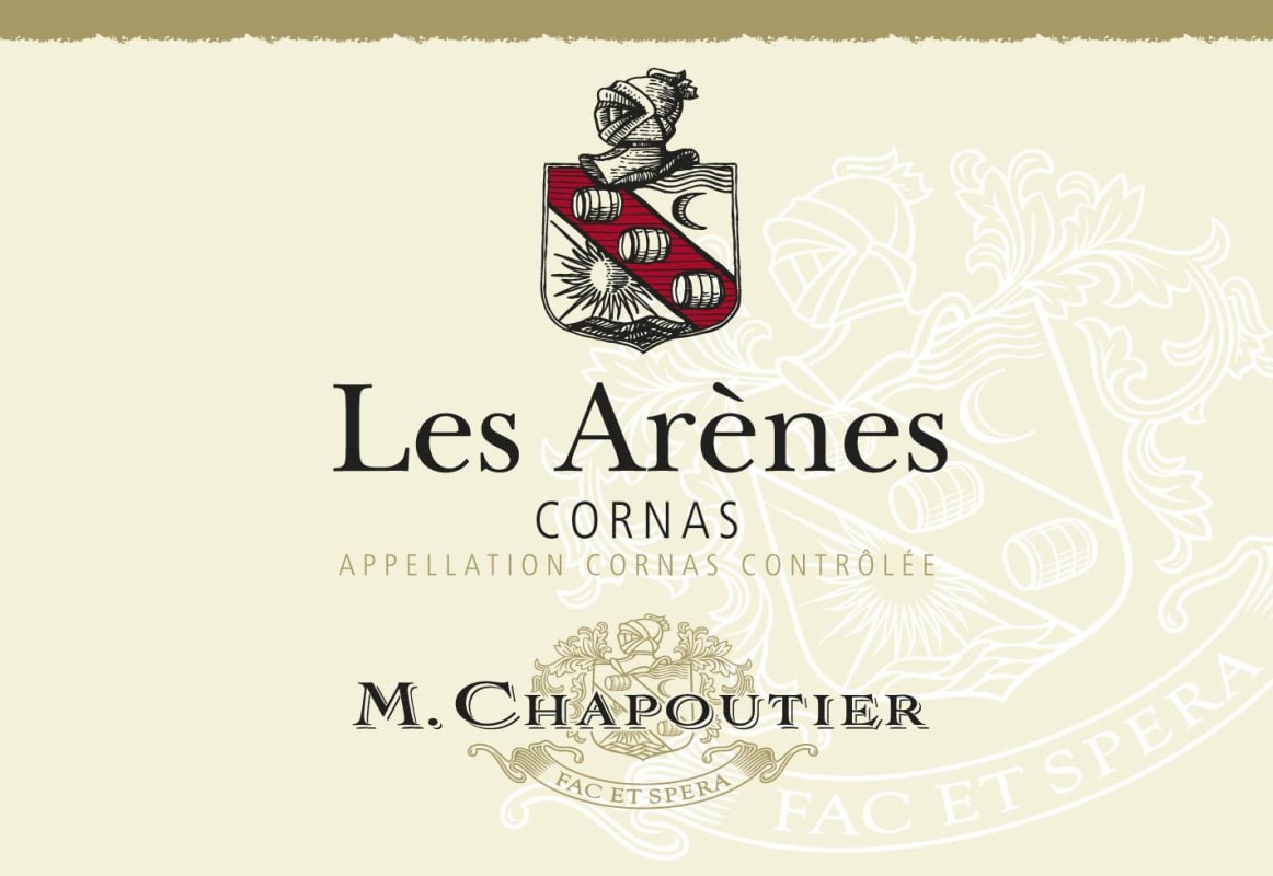 M. Chapoutier Cornas Les Arenes 2012 Front Label