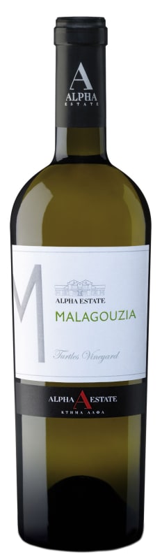 Alpha Estate Malagouzia Turtles Vineyard 2023 Front Bottle Shot