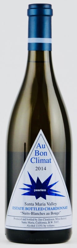 Au Bon Climat Nuits-Blanches au Bouge Chardonnay 2014 Front Bottle Shot