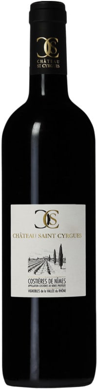Chateau Saint-Cyrgues Costieres de Nimes Rouge 2015 Front Bottle Shot