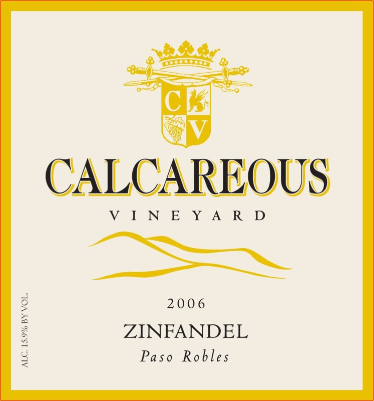 Calcareous Vineyard Zinfandel 2006 Front Label