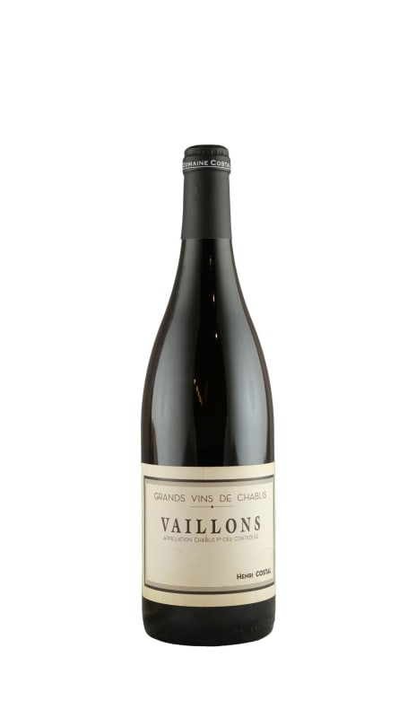 Henri Costal Chablis Premier Cru Vaillons 2018 Front Bottle Shot