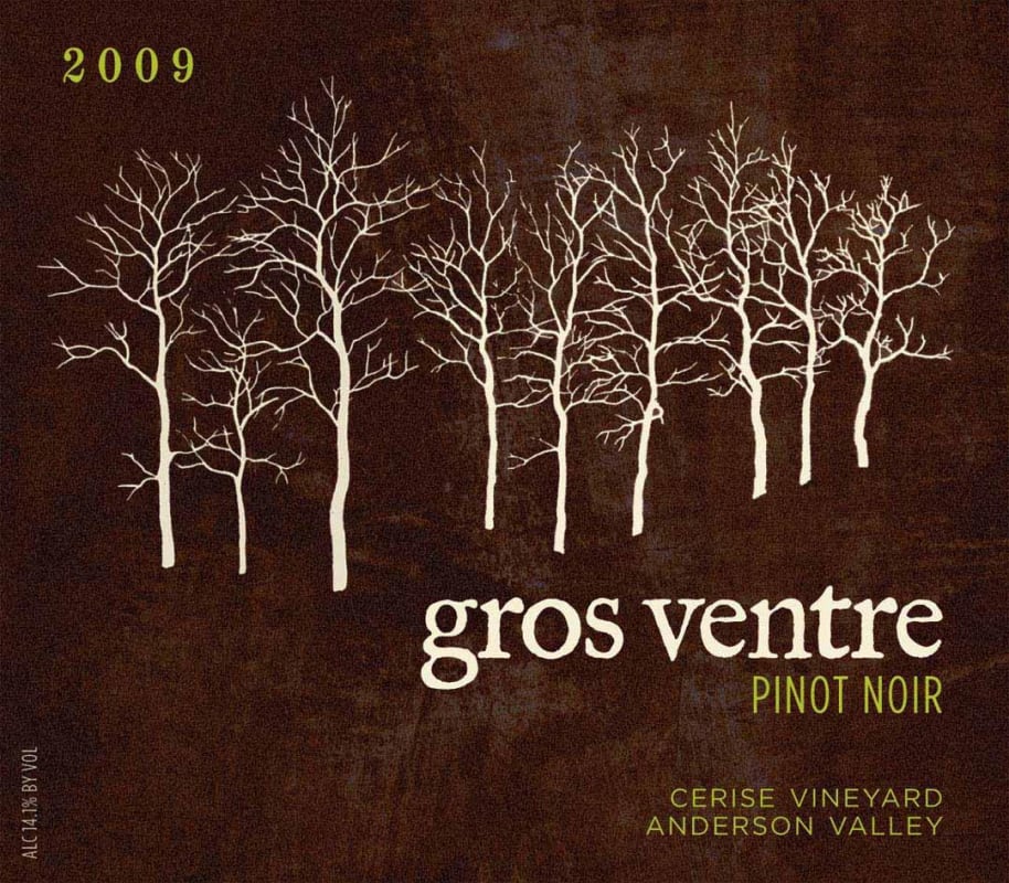 Gros Ventre Cellars Cerise Pinot Noir 2009 Front Label