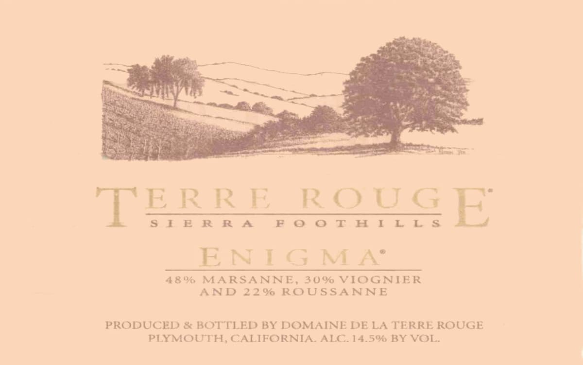 Terre Rouge Enigma 2012 Front Label
