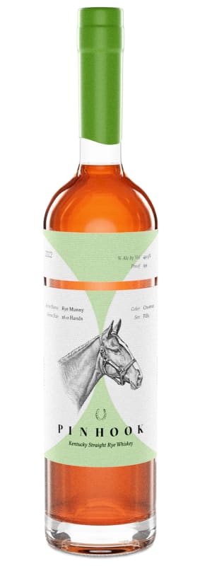 Pinhook Rye Munny Straight Rye Whiskey Front Bottle Shot