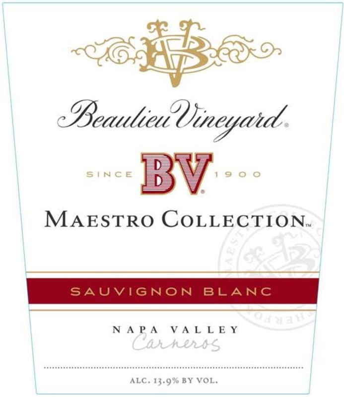Beaulieu Vineyard Maestro Collection Sauvignon Blanc 2015 Front Label