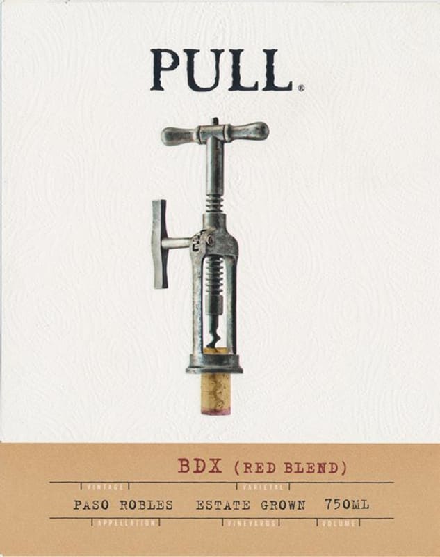 Broken Earth Winery Pull BDX 2016 Front Label