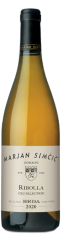 Marjan Simcic Cru Selection Ribolla 2020 Front Bottle Shot