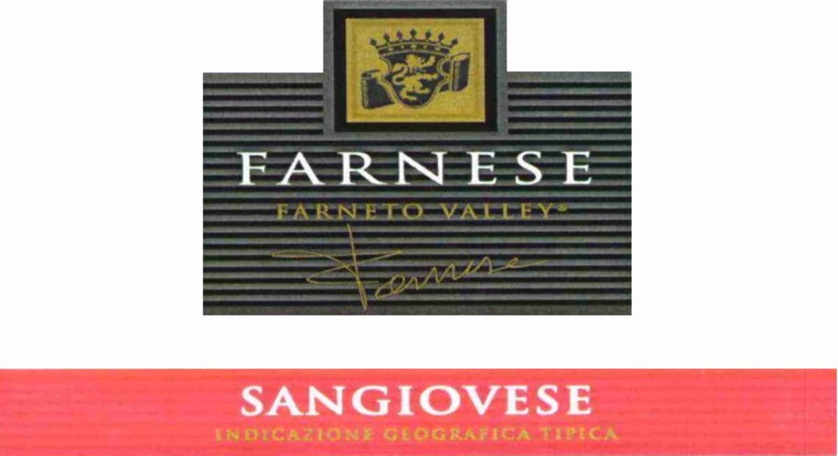 Farnese Farneto Valley Sangiovese 2014 Front Label