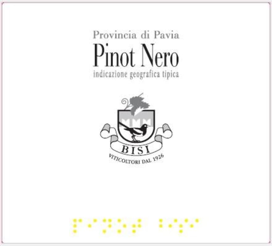 Azienda Agricola Bisi Provincia di Pavia Pinot Nero 2015 Front Label